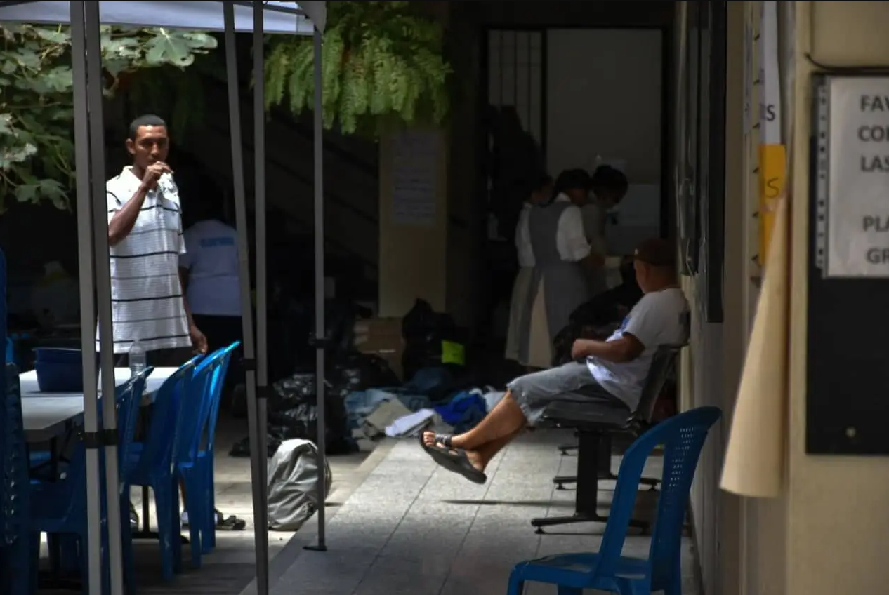  Migrantes en la sede de la zona 1 de la Casa del Migrante. Foto: Nelton Rivera. 